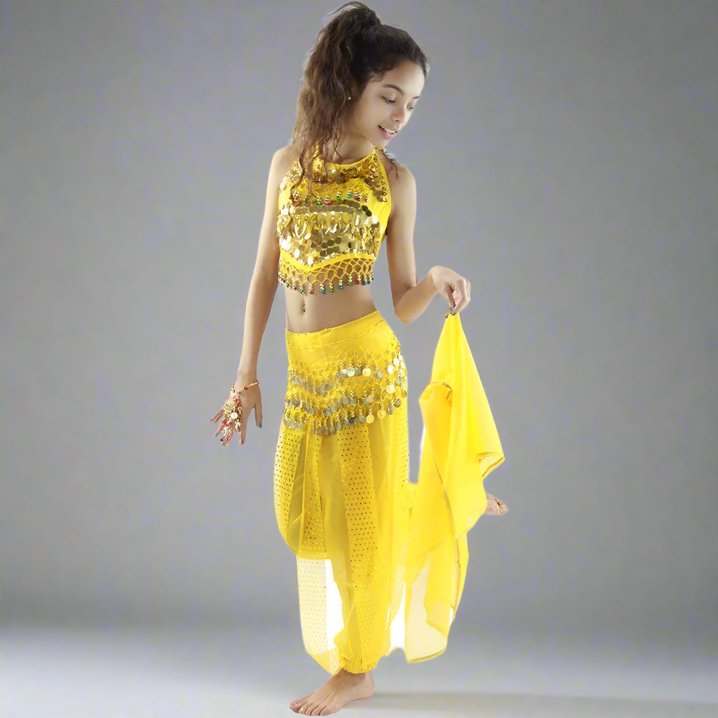 Little chili 5 piece Children Belly Dance Costume Danzia Little chili 5 piece Children Belly Dance Costume Danzia