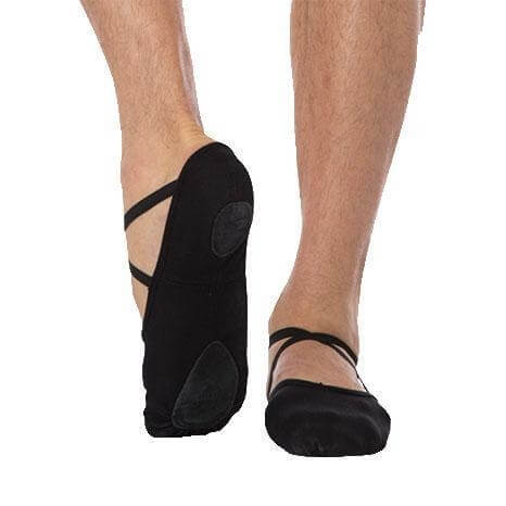 Body Wrappers Angelo Luzio Wendy Total Stretch Canvas Ballet Slipper - Black