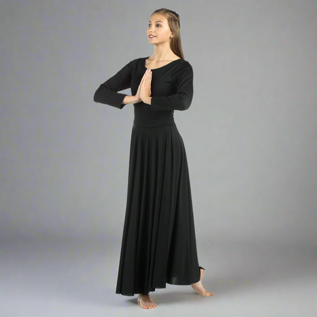 Danzcue Praise Full Length Long Sleeve Dance Dress