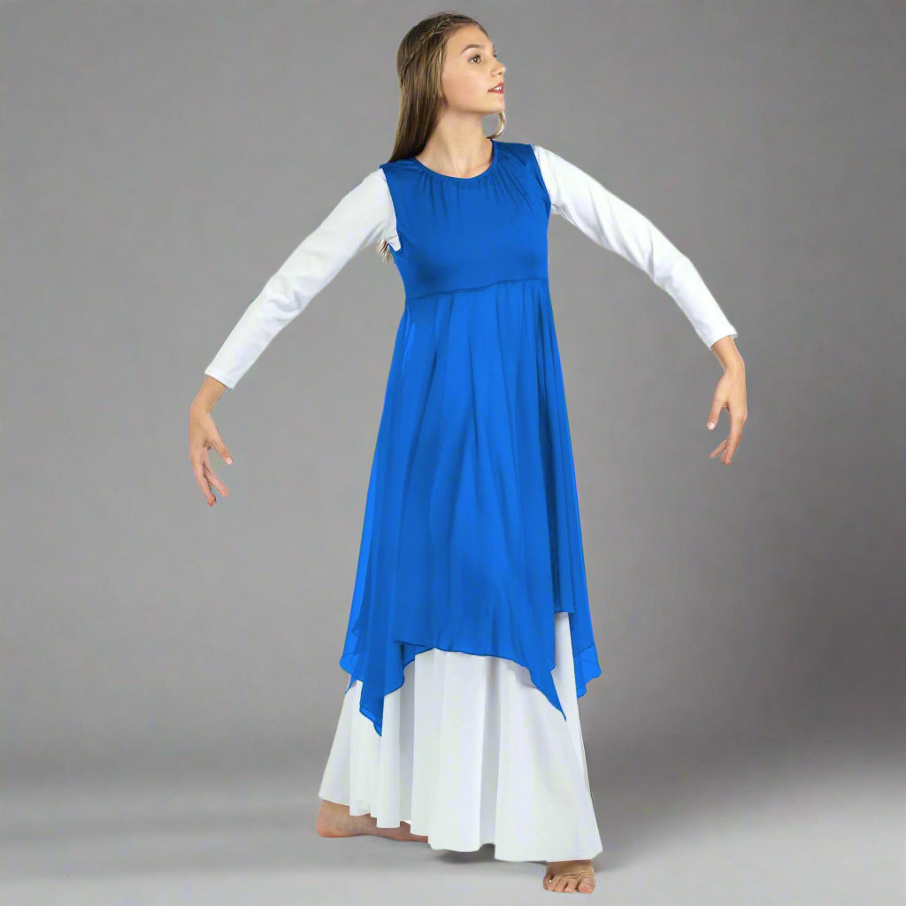 Danzcue Praise Dance Pullover Vest - Bright Royal