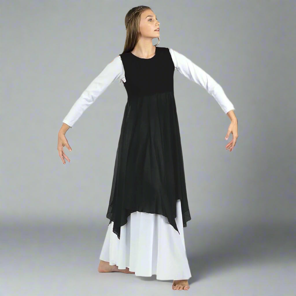 Danzcue Praise Dance Pullover Vest - 065 Black
