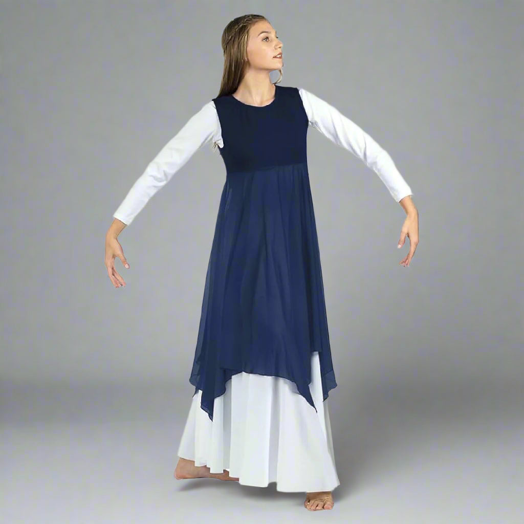 Danzcue Praise Dance Pullover Vest - Navy