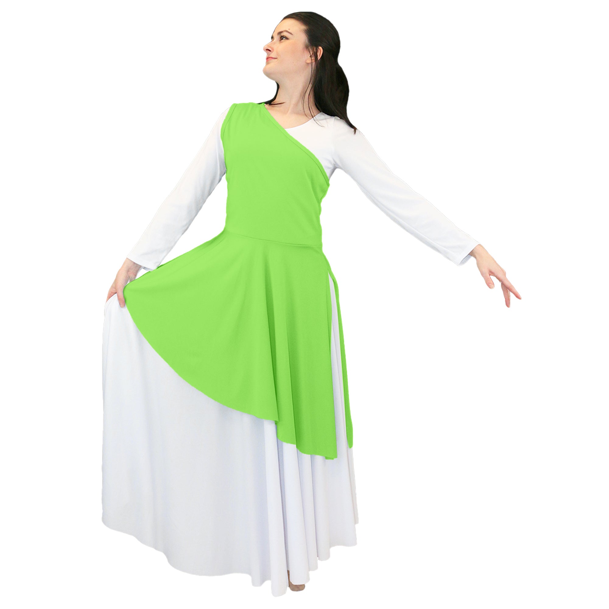 Diagonal Cut Flowy Dance Tunic (dress not included)