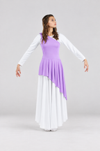 Women's One-Shoulder Asymmetrical Praise Dance Tunic