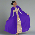 Body Wrappers Praise Dance Cross Long Dress