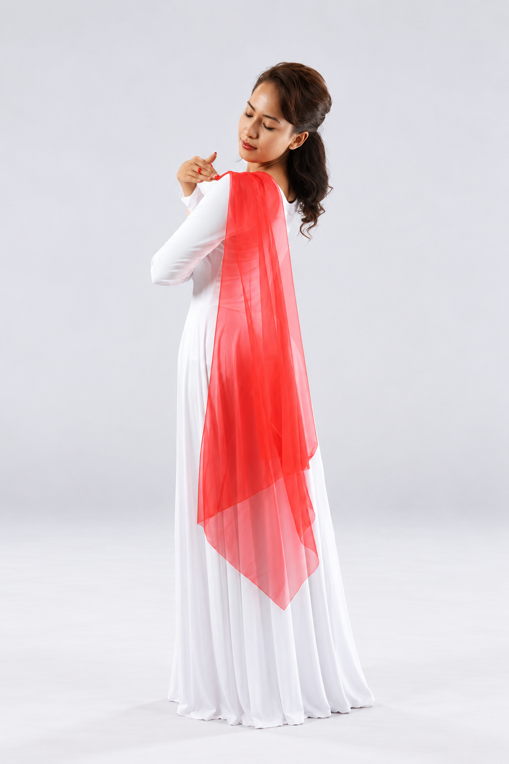 Chiffon Praise Dance Drape with Finger Loops