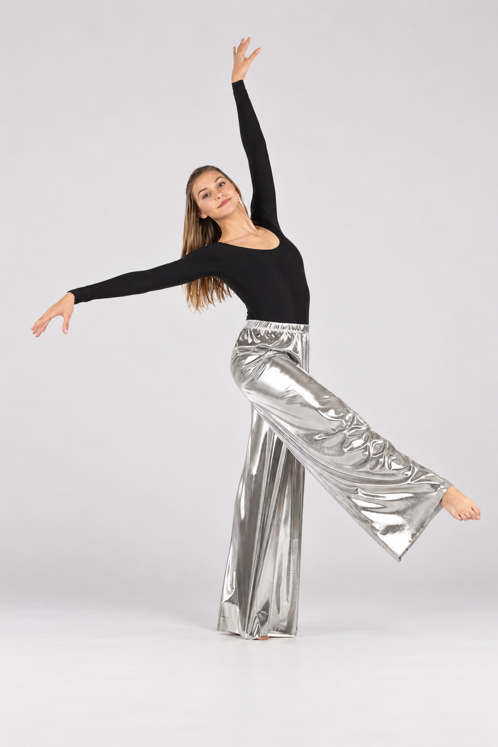 Women's Elastic Waist Wide-Leg Praise Dance Pants