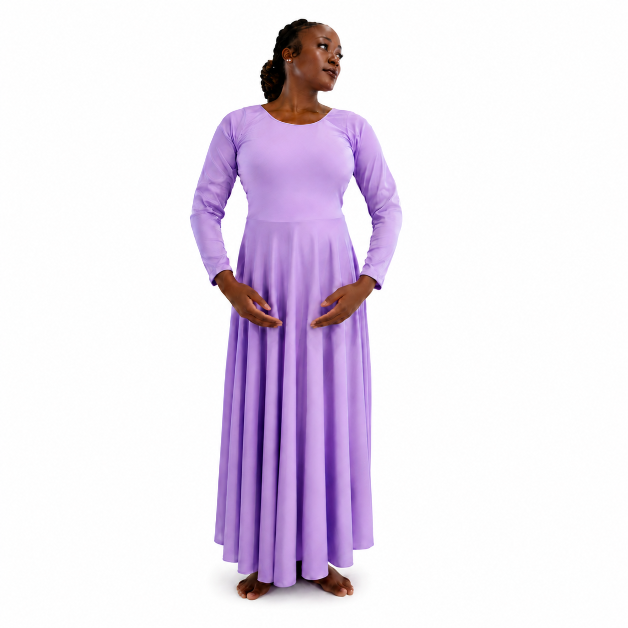 Solid Long Dance Dress