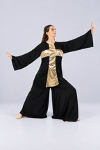 Women's Cross-Panel Long Sleeve Dance Top