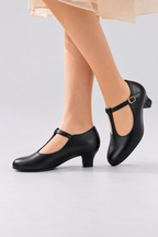 Women's T-Strap Block Heel Character Dance Shoes