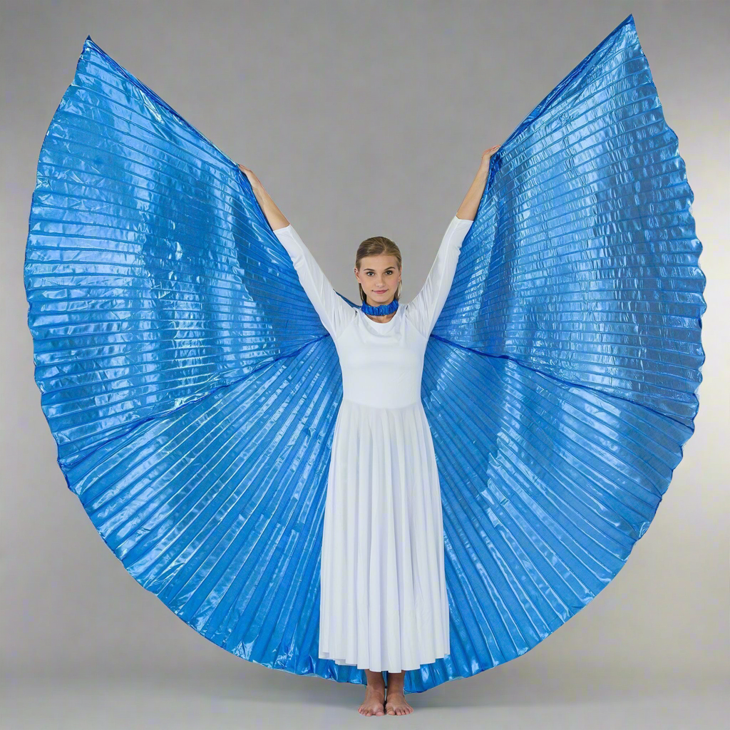 Solid Royal Blue Worship Angel Wing