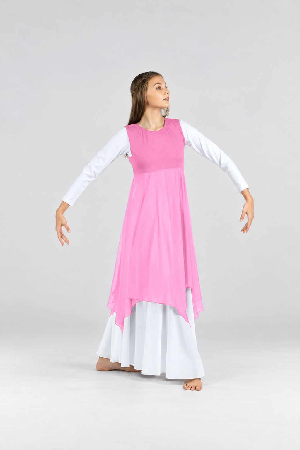 Women's Sleeveless Praise Dance Overlay Tunic