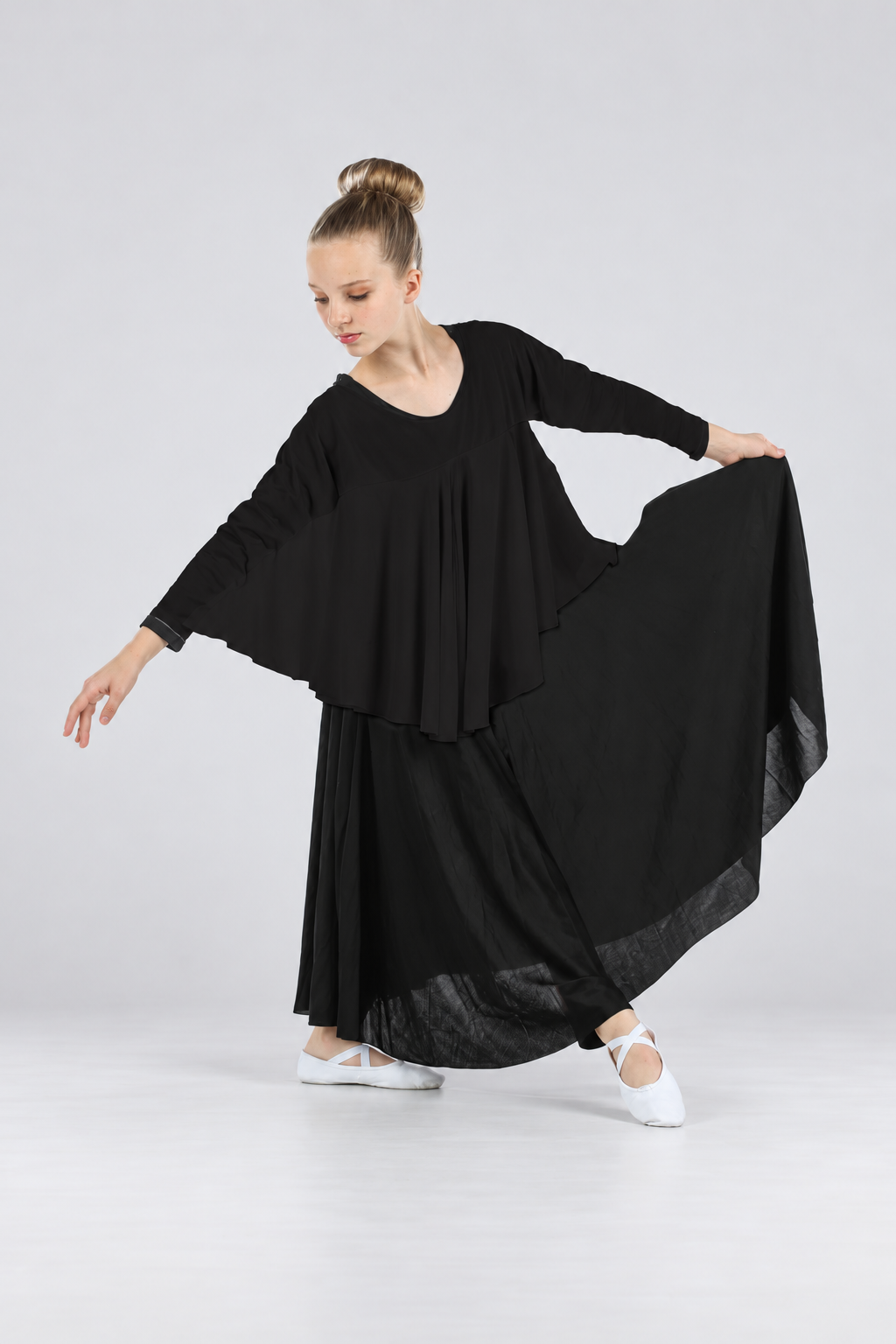 Girls' Angel-Sleeve Praise Dance Tunic