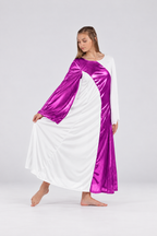 Women's Metallic Colorblock Praise Dance Dress