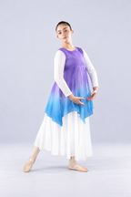 Girls' Watercolor Chiffon Praise Dance Tunic