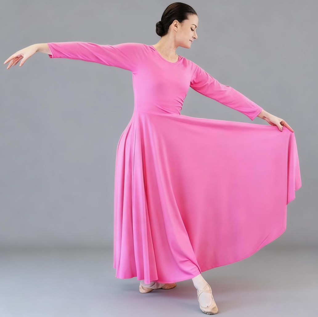 Solid Long Dance Dress