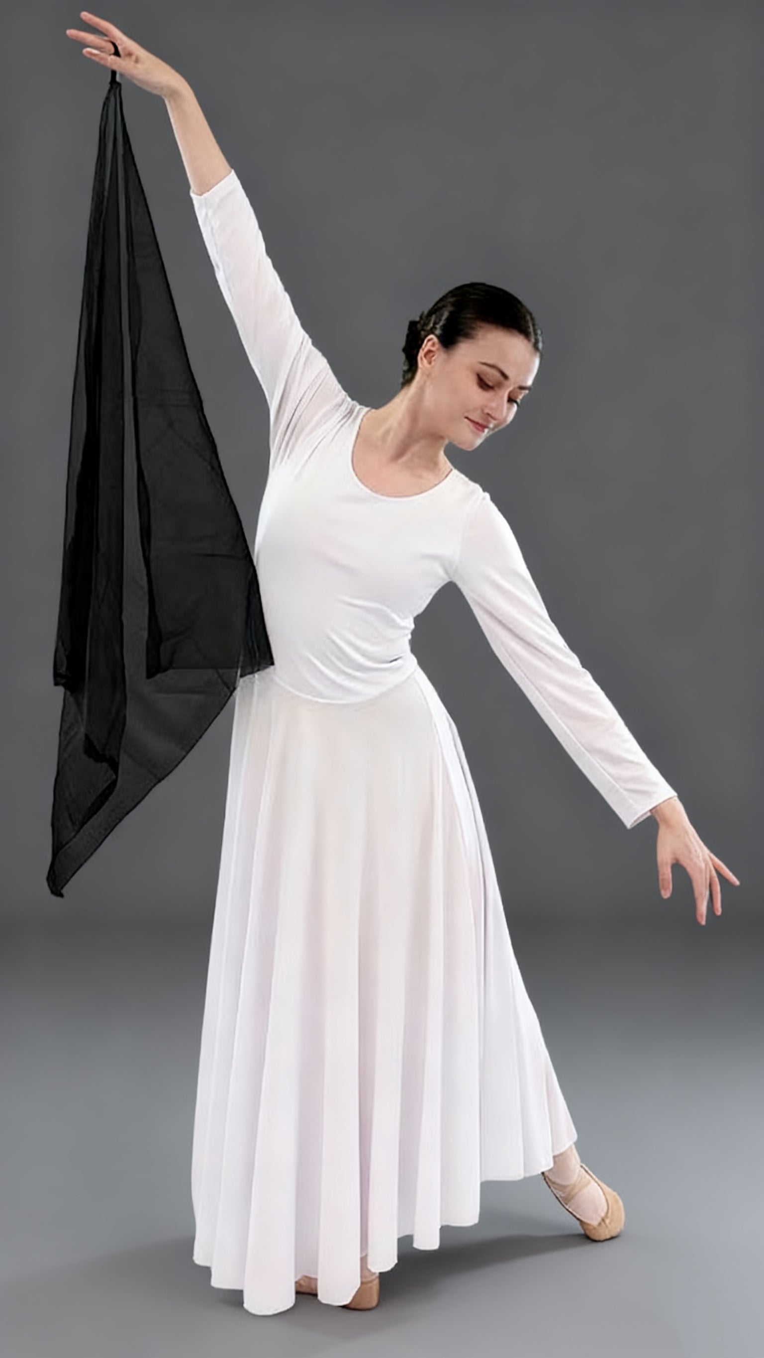 Finger Loop Chiffon Drape