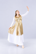 Women's Sleeveless Split Hem Praise Dance Tunic