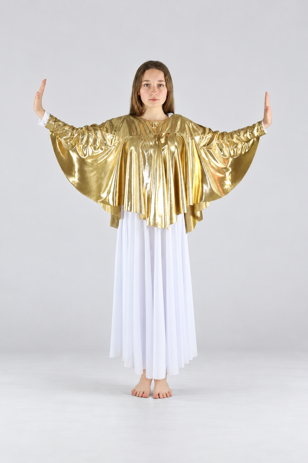 Girls' Angel-Sleeve Praise Dance Tunic