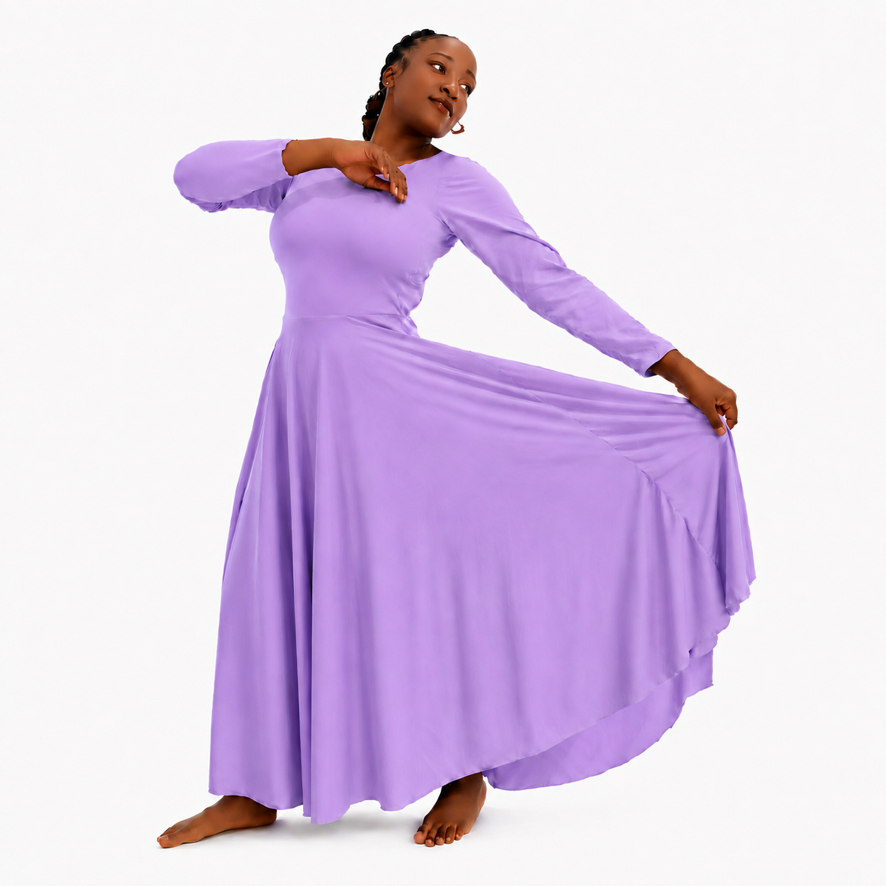 Solid Long Dance Dress