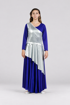 Women's One-Shoulder Asymmetrical Praise Dance Tunic