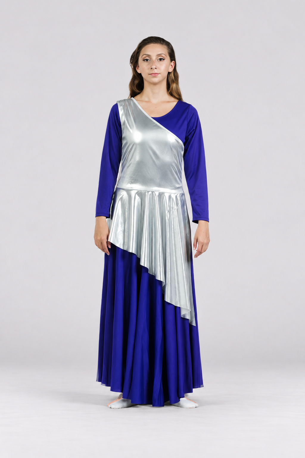 Women's One-Shoulder Asymmetrical Praise Dance Tunic