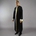 Metallic Trim Long Sleeve Mens Robe