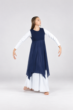 Women's Sleeveless Praise Dance Overlay Tunic