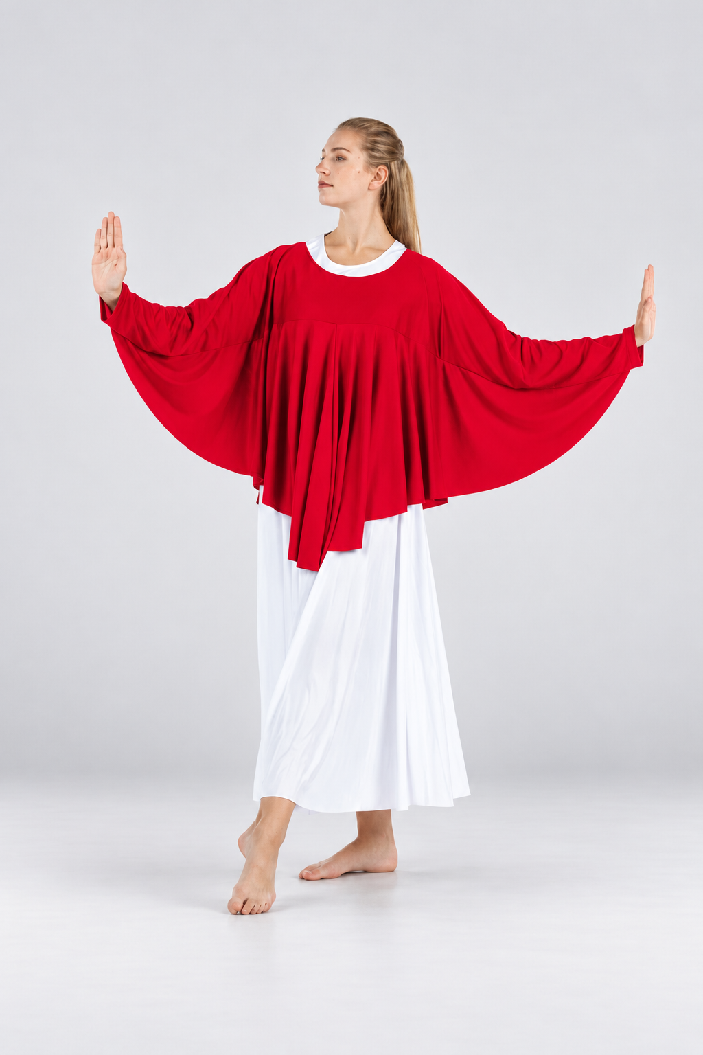 Women's Angel-Sleeve Praise Dance Tunic