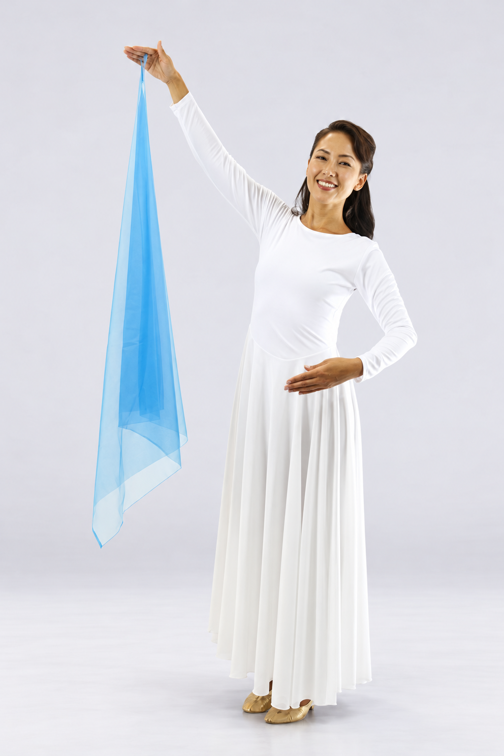Chiffon Praise Dance Drape with Finger Loops