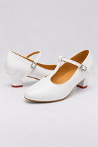 Women's T-Strap Block Heel Character Dance Shoes