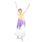 Danzcue Womens Watercolor Chiffon Tunic