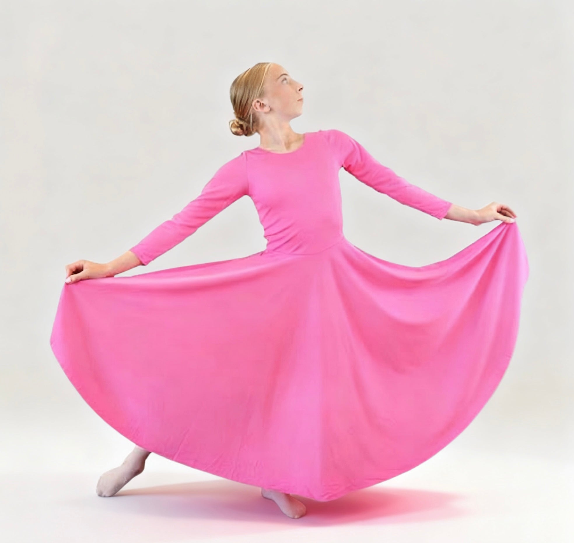 Child Solid Long Dance Dress