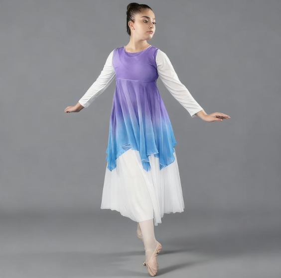 Danzcue Watercolor Dance Tunic