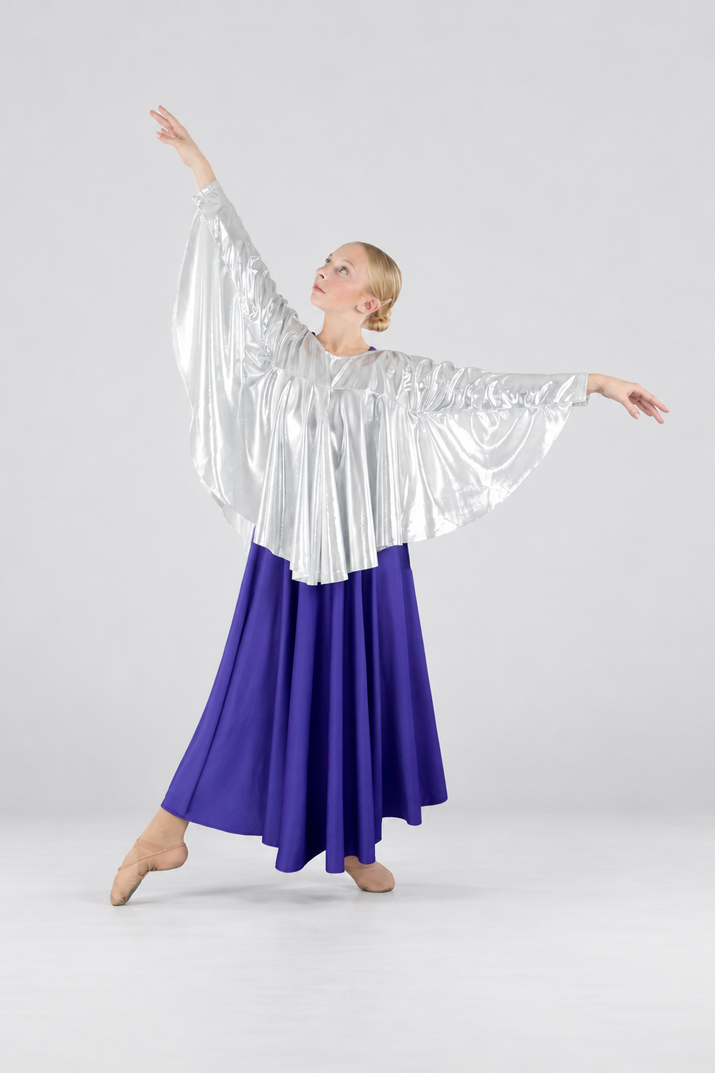 Girls' Angel-Sleeve Praise Dance Tunic