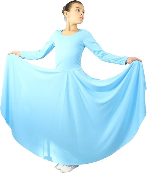 Danzcue Praise Full Length Long Sleeve Child Dance Dress