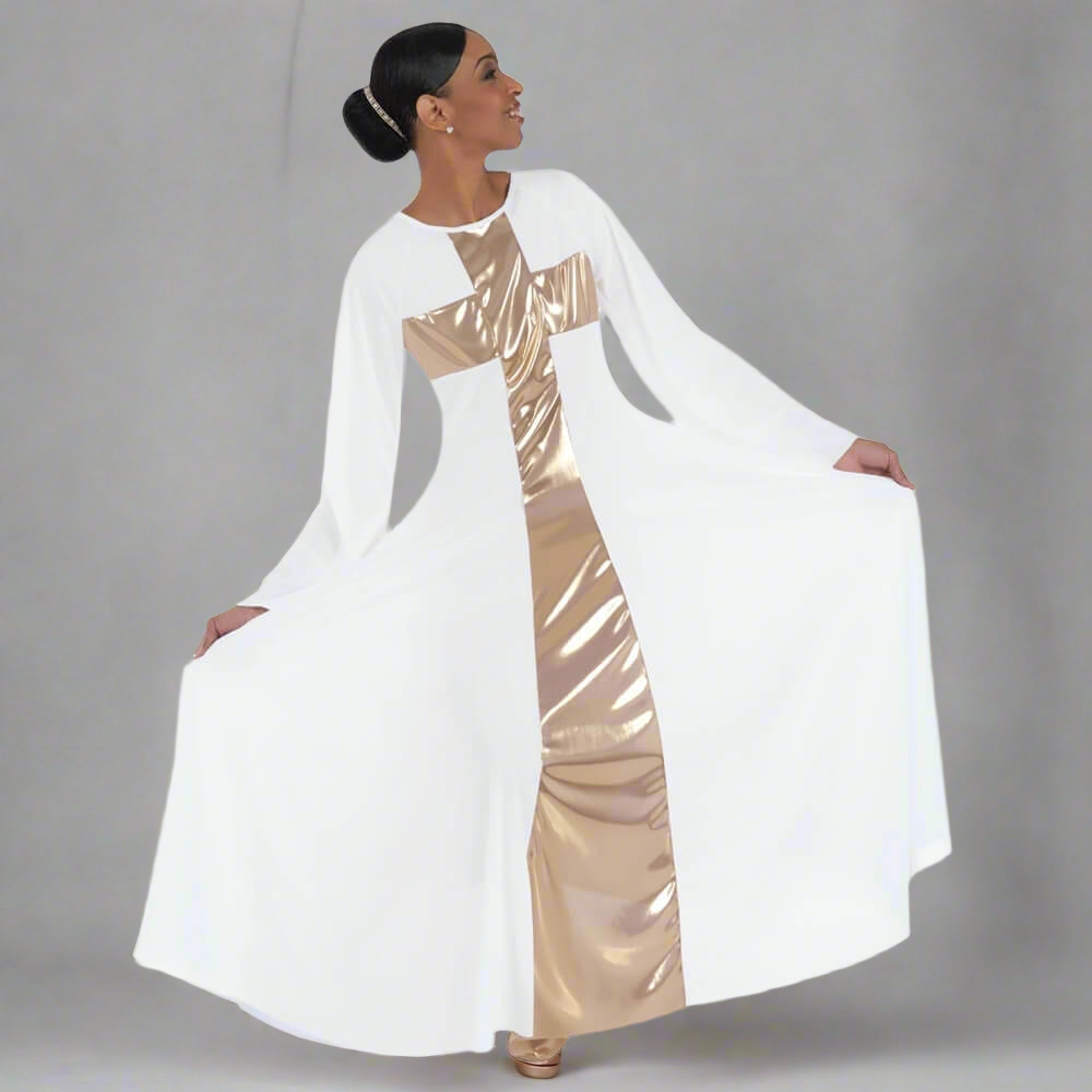 Body Wrappers Praise Dance Cross Long Dress