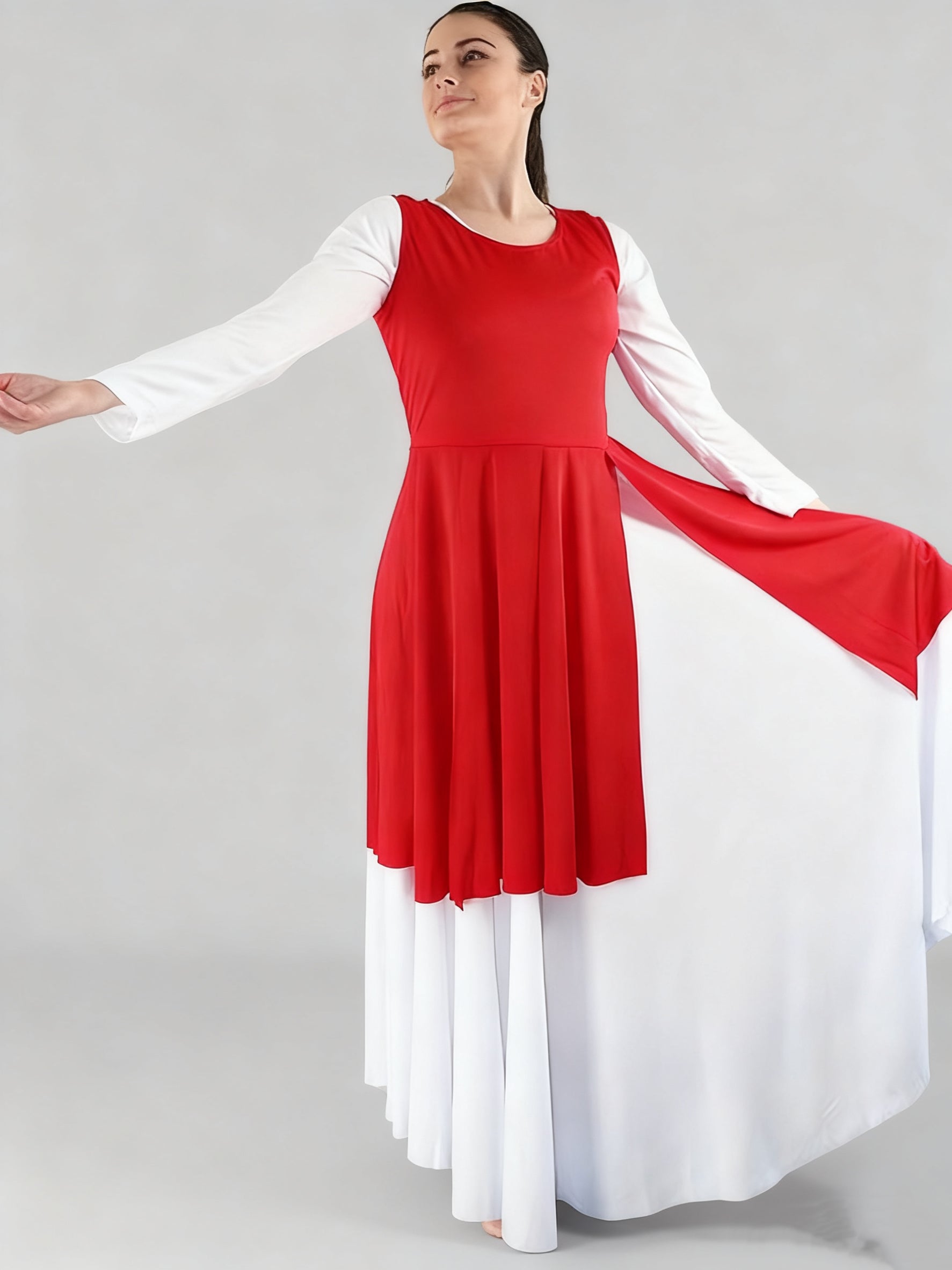 Sleeveless Split Hem Dance Tunic (dress not included)