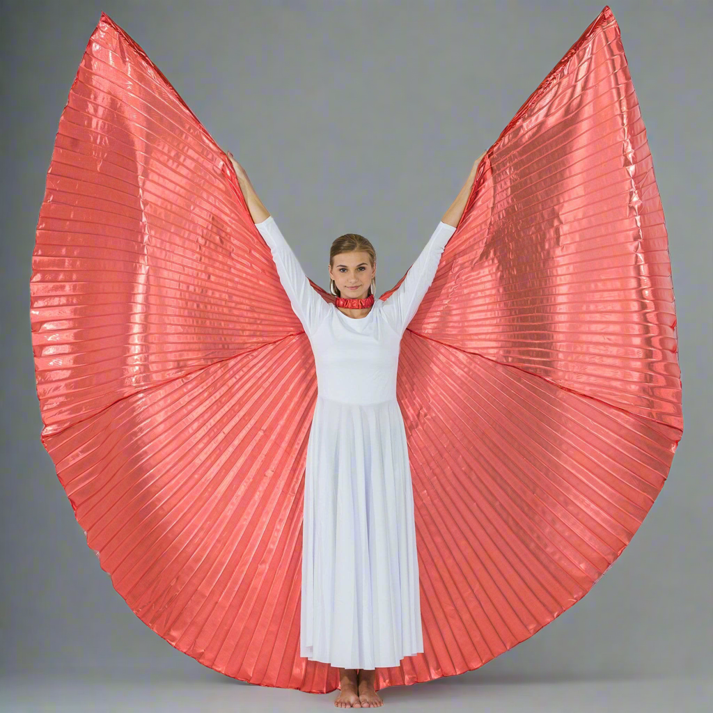 Solid Red Worship Angel Wing
