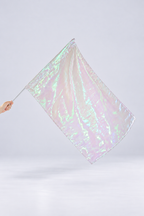 Flowing Metallic Performance Flag