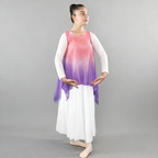 Danzcue Watercolor Chiffon Tunic