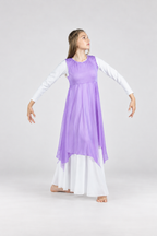 Women's Sleeveless Praise Dance Overlay Tunic