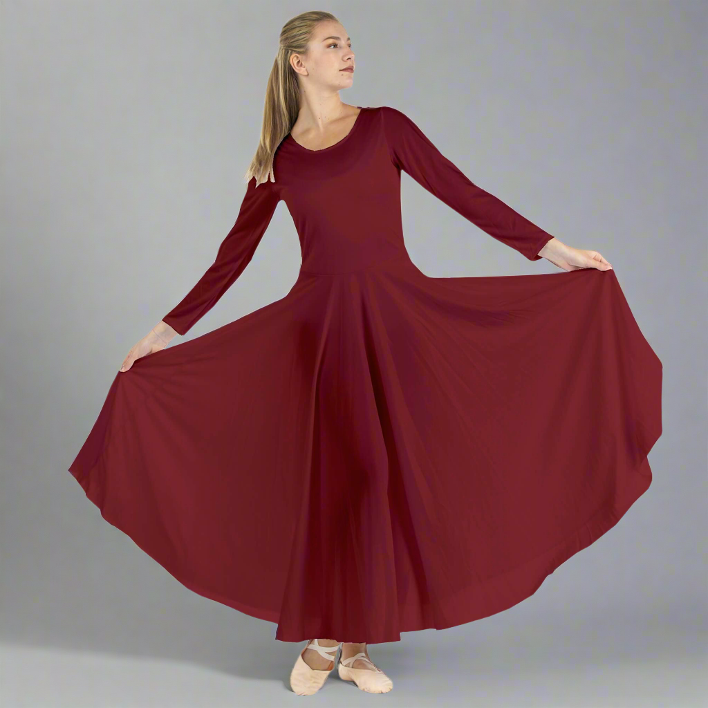 Solid Long Dance Dress