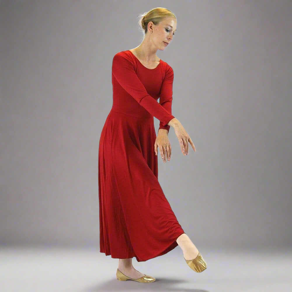 Solid Long Dance Dress
