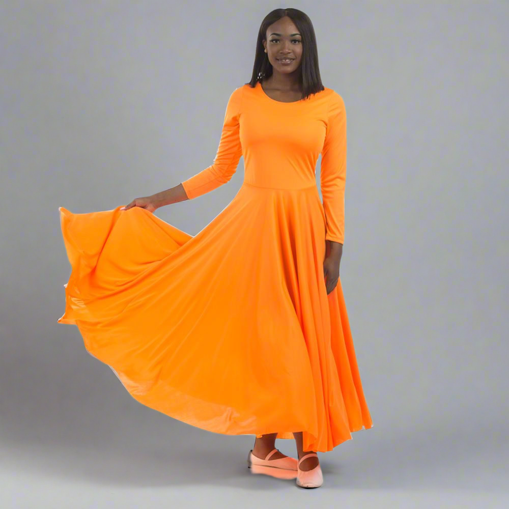 Solid Long Dance Dress