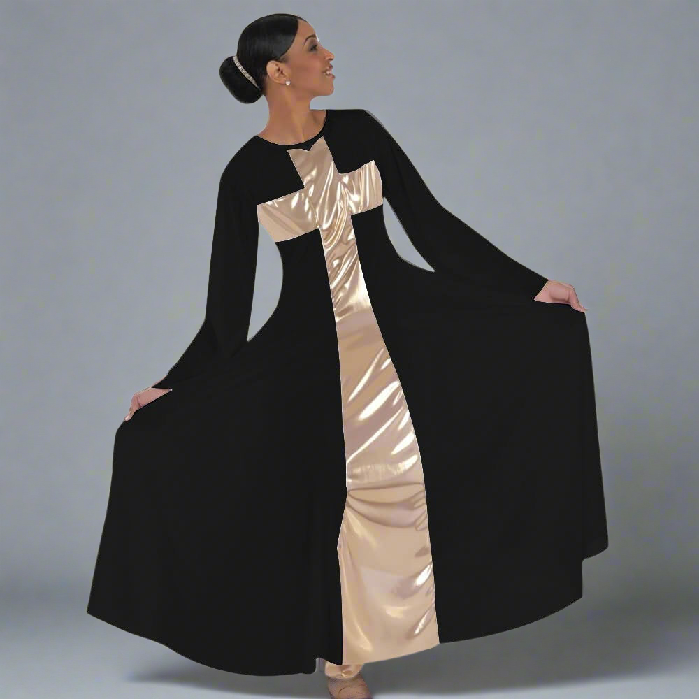 Body Wrappers Praise Dance Cross Long Dress