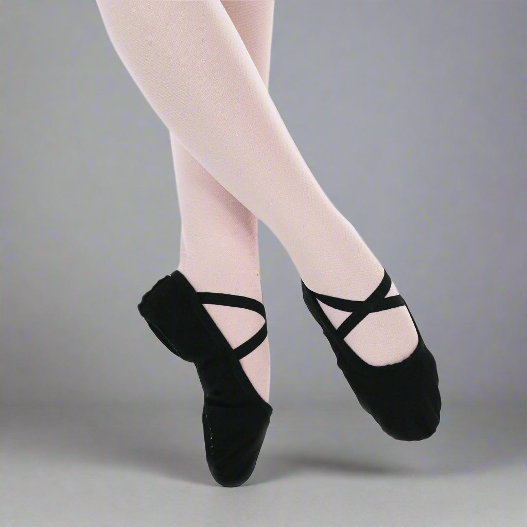 Baiwu Women's Canvas Split Sole Dance Slipper