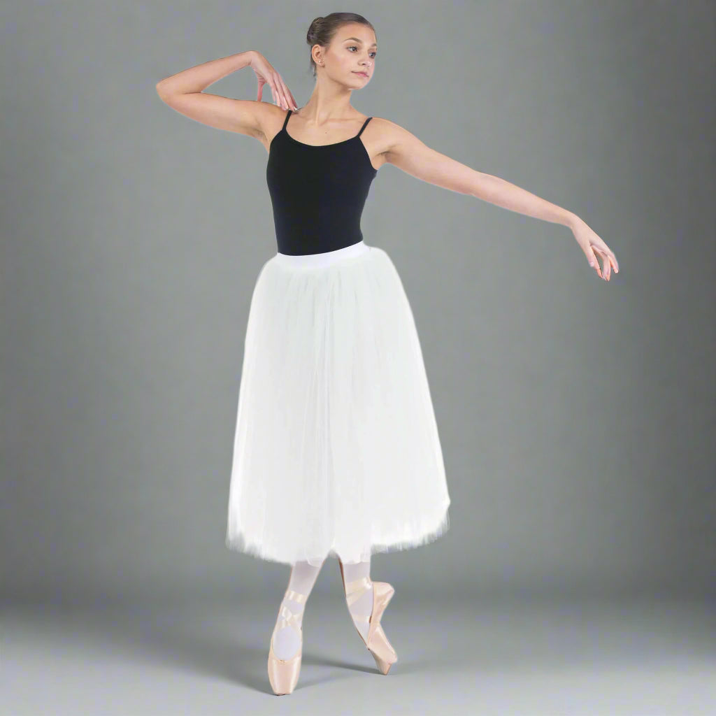 Baiwu Women's Ballet Long Performance Tutu Skirt