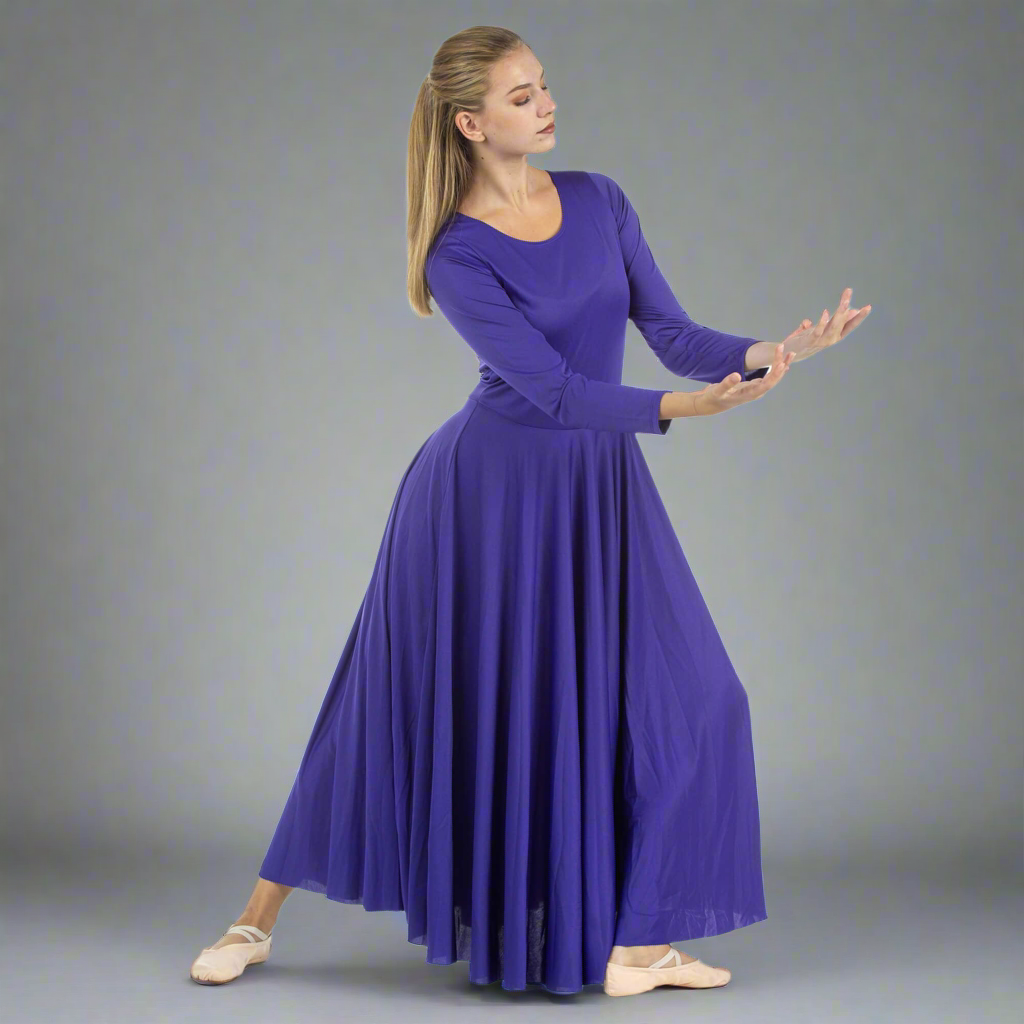 Solid Long Dance Dress