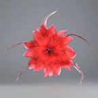 Belly Dancing Flower Hair Clip - Red